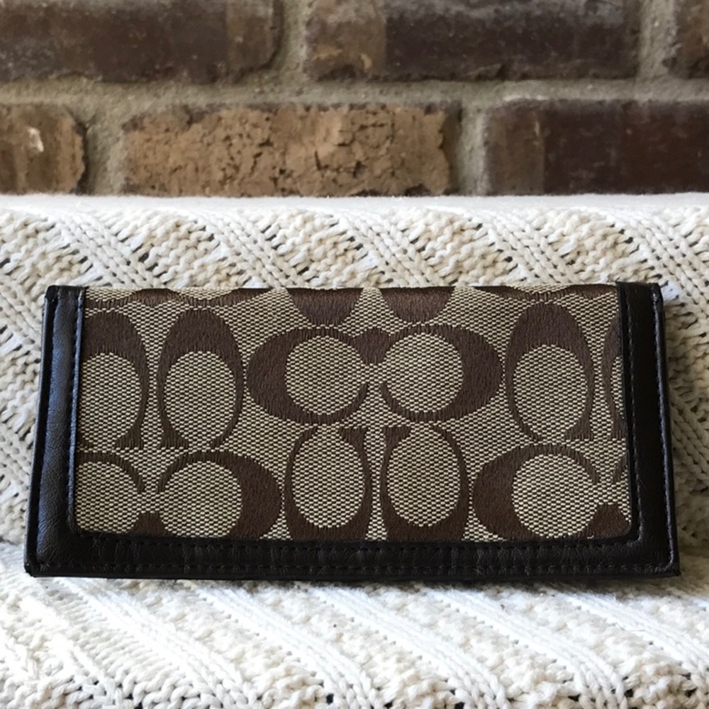 Coach Checkbook Cover